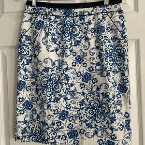 Blue & White Designer Skirt